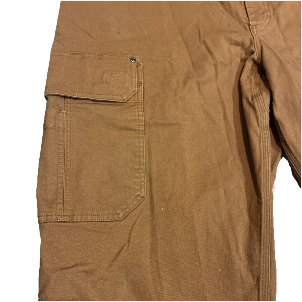 Mens Duluth Flex Fire Hose Relaxed Fit Cargo Pants Brown Fits 47x31 Tag 48x32, - Picture 3 of 14